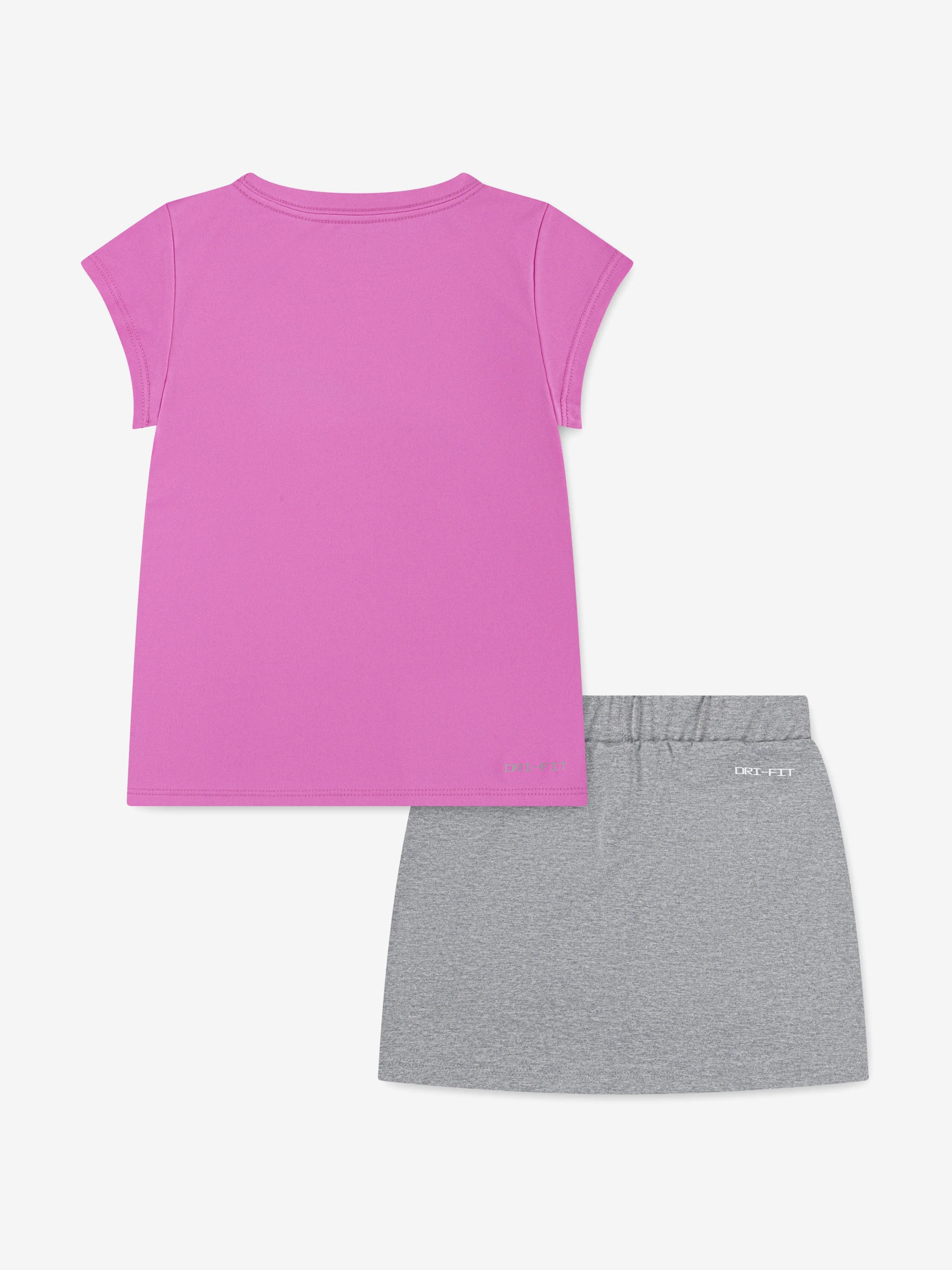 Girls Dri-Fit Scooter Skirt Set in Pink