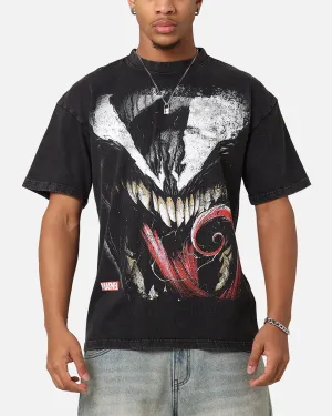 Goat Crew Marvel Spider-Man Y2K Venom The Host Vintage T-Shirt Black Acidwash