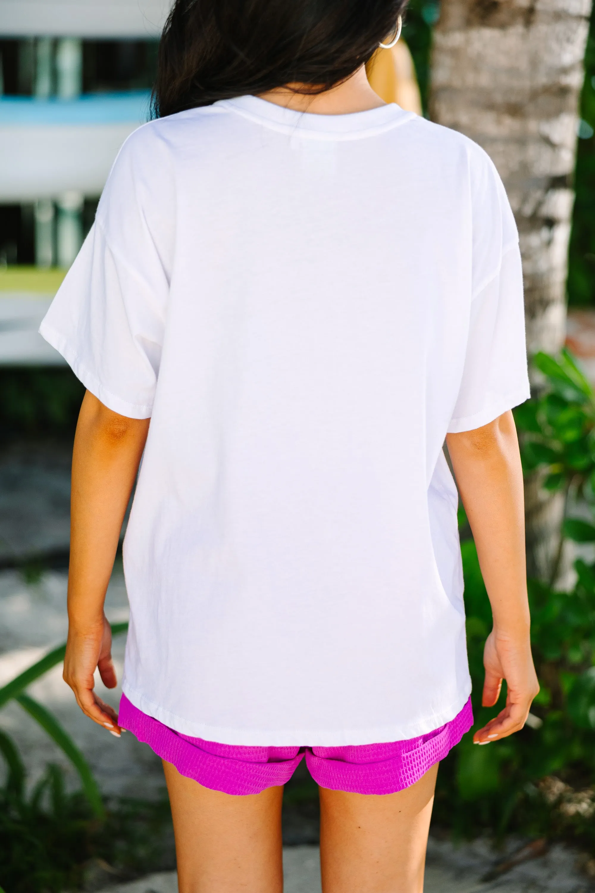 Good Vibes Only White Graphic Tee