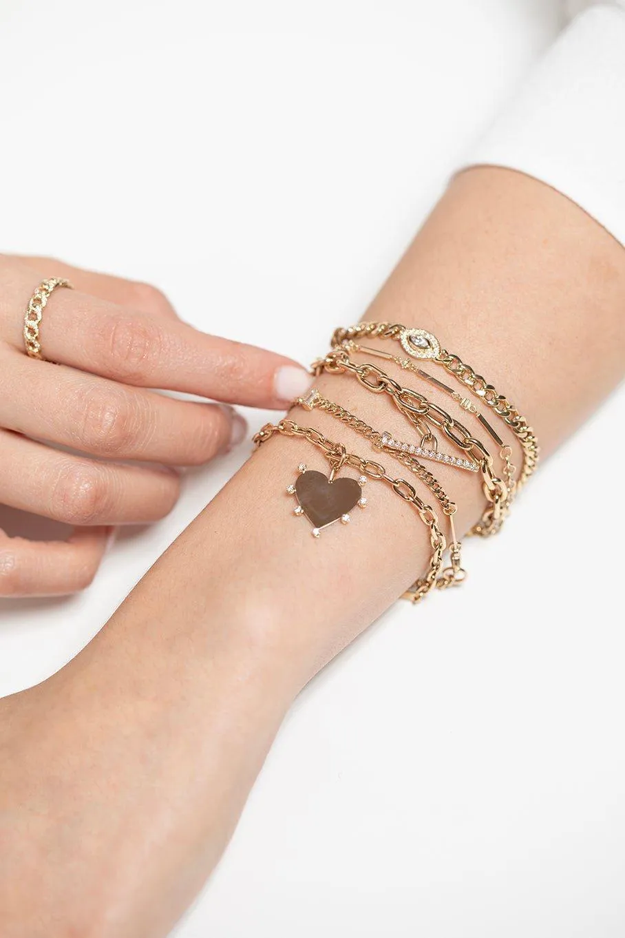 Graduating Prong Diamond Bracelet