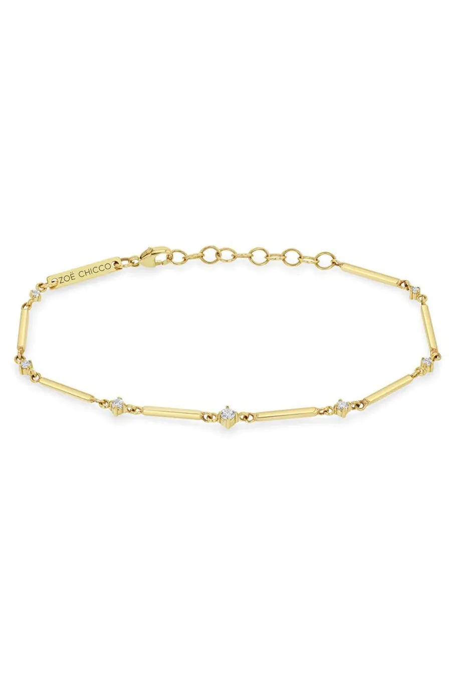 Graduating Prong Diamond Bracelet