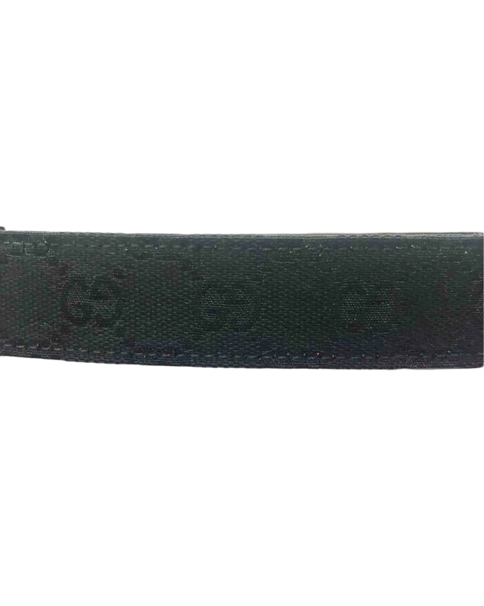 Gucci Monogram Canvas and Leather Men's Belt