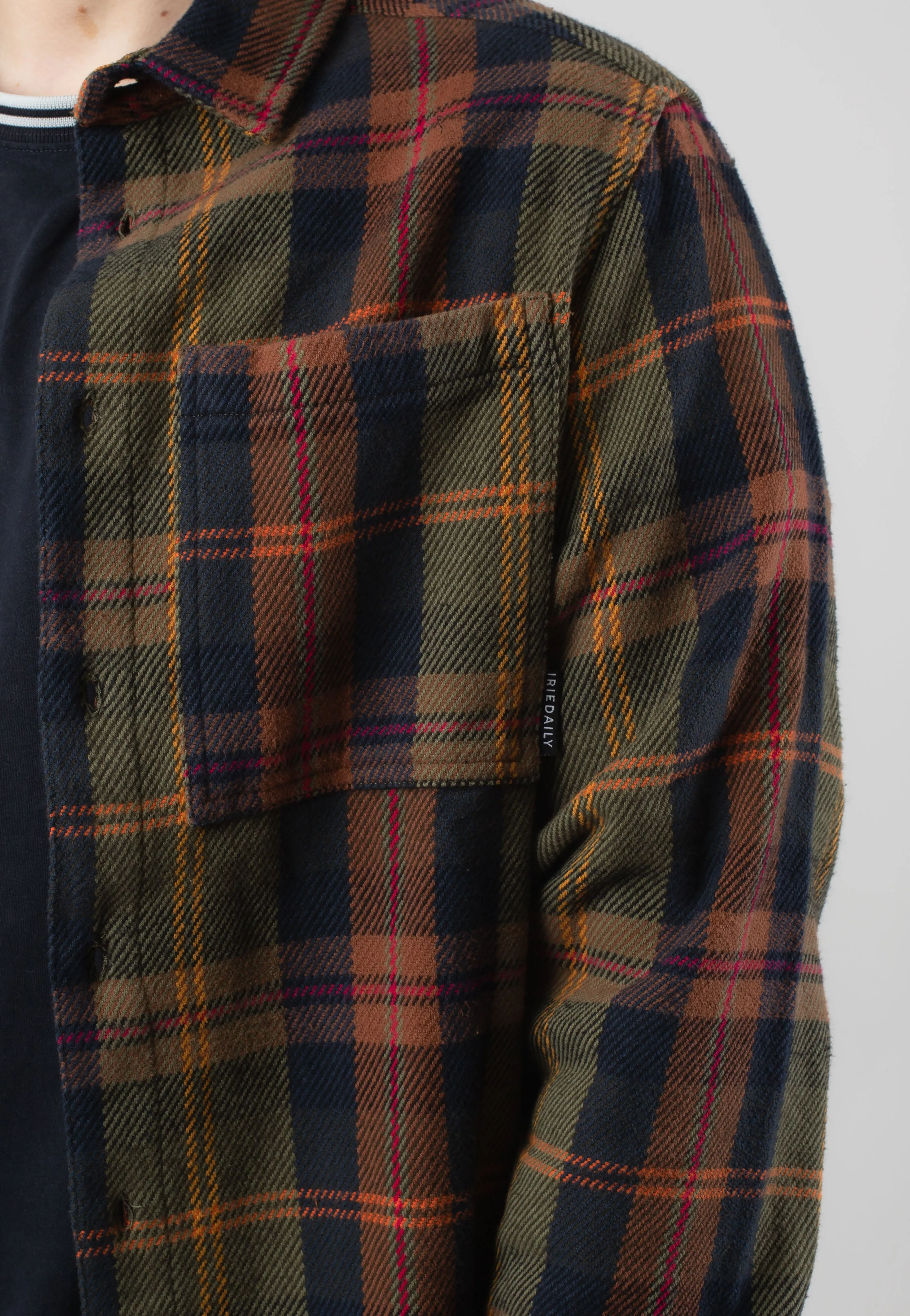 Iriedaily - Chillax Lumber Navy Brown - Shirt