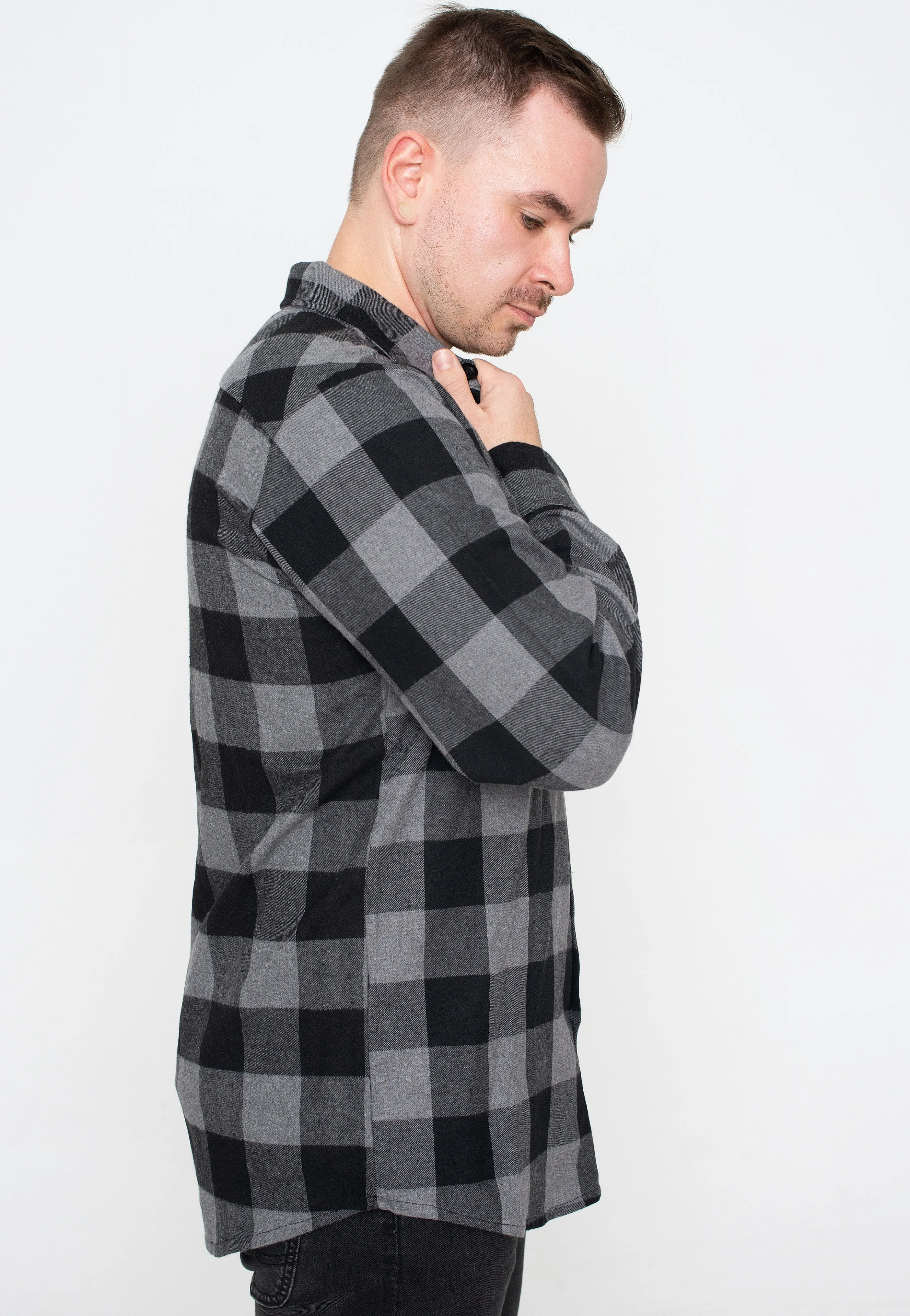 Ironnail - Hooft Black/Charcoal Flanell - Shirt