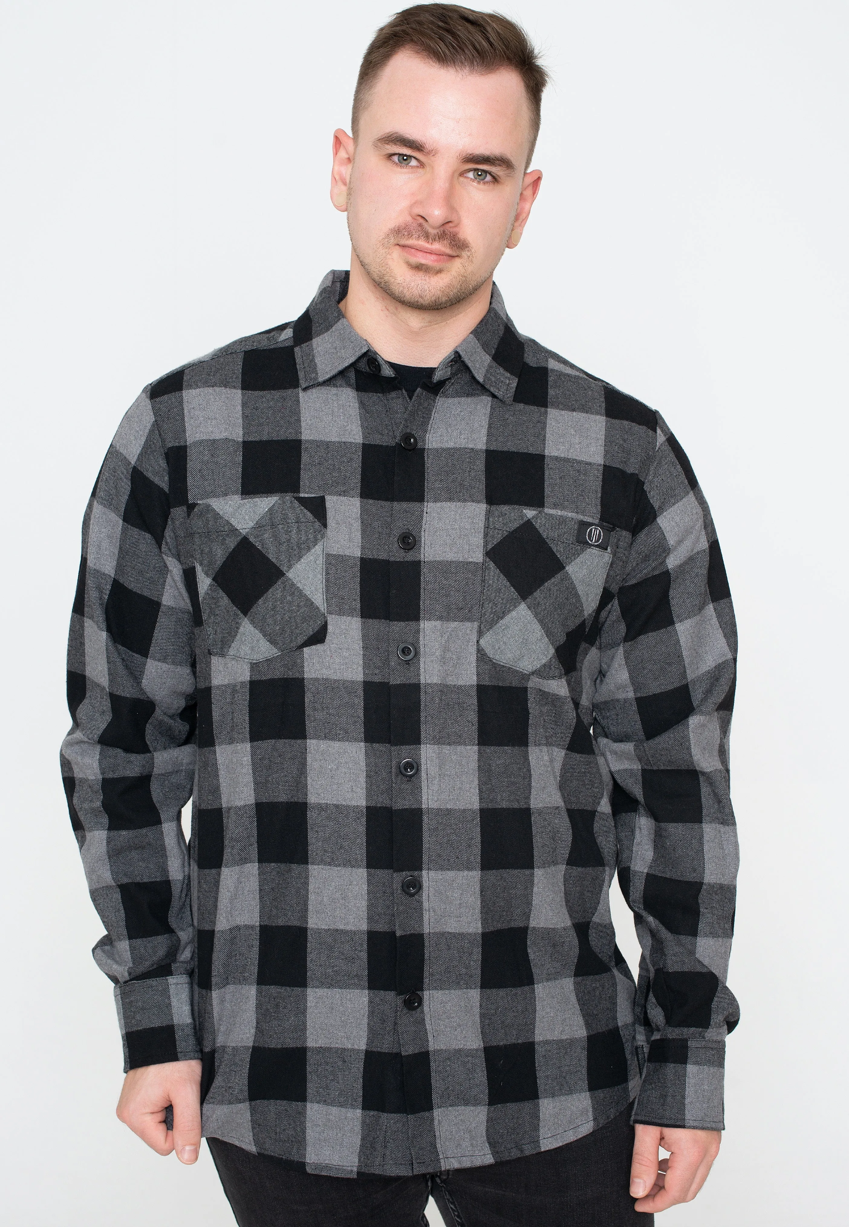 Ironnail - Hooft Black/Charcoal Flanell - Shirt