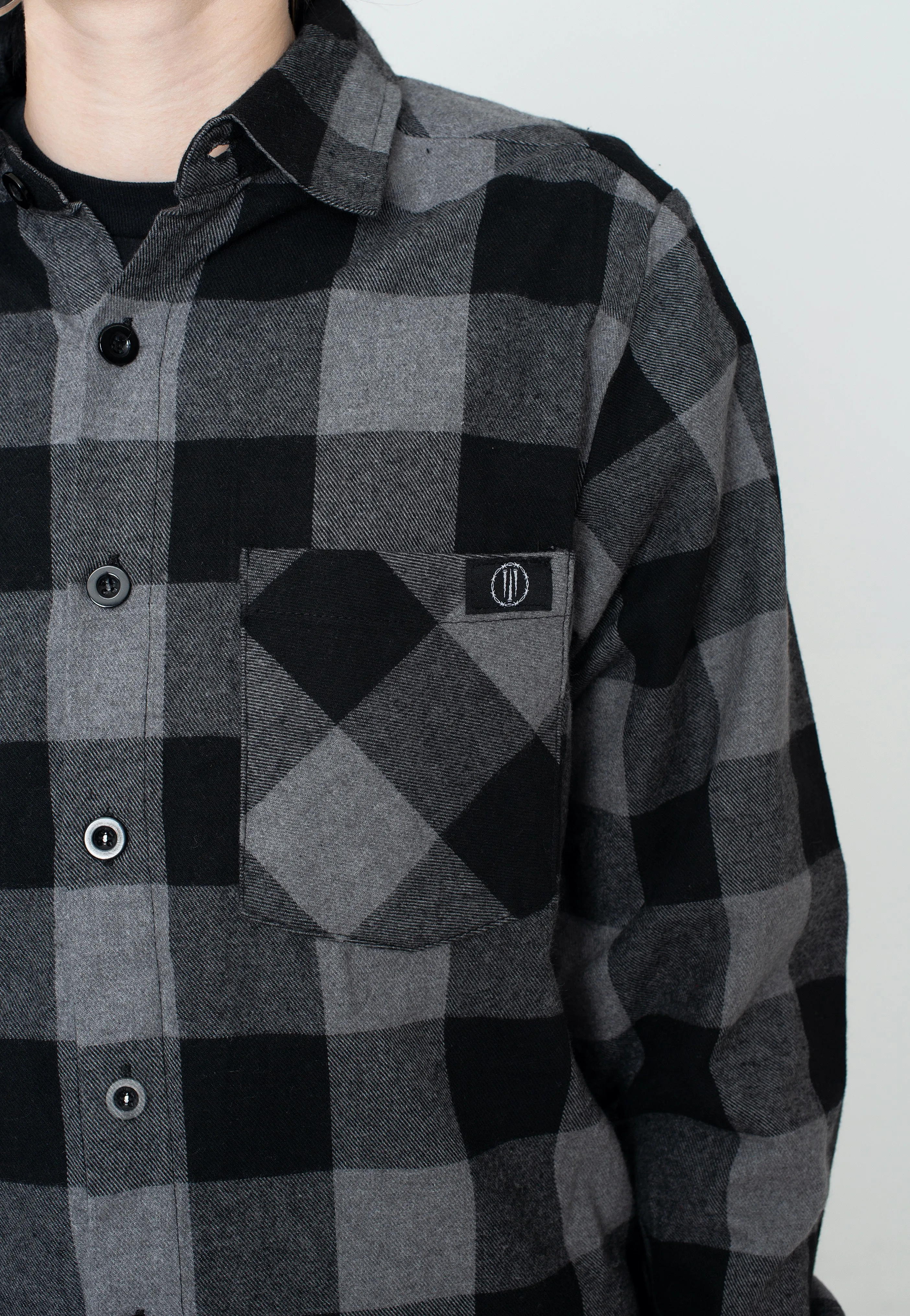Ironnail - Hooft Black/Charcoal Flanell - Shirt