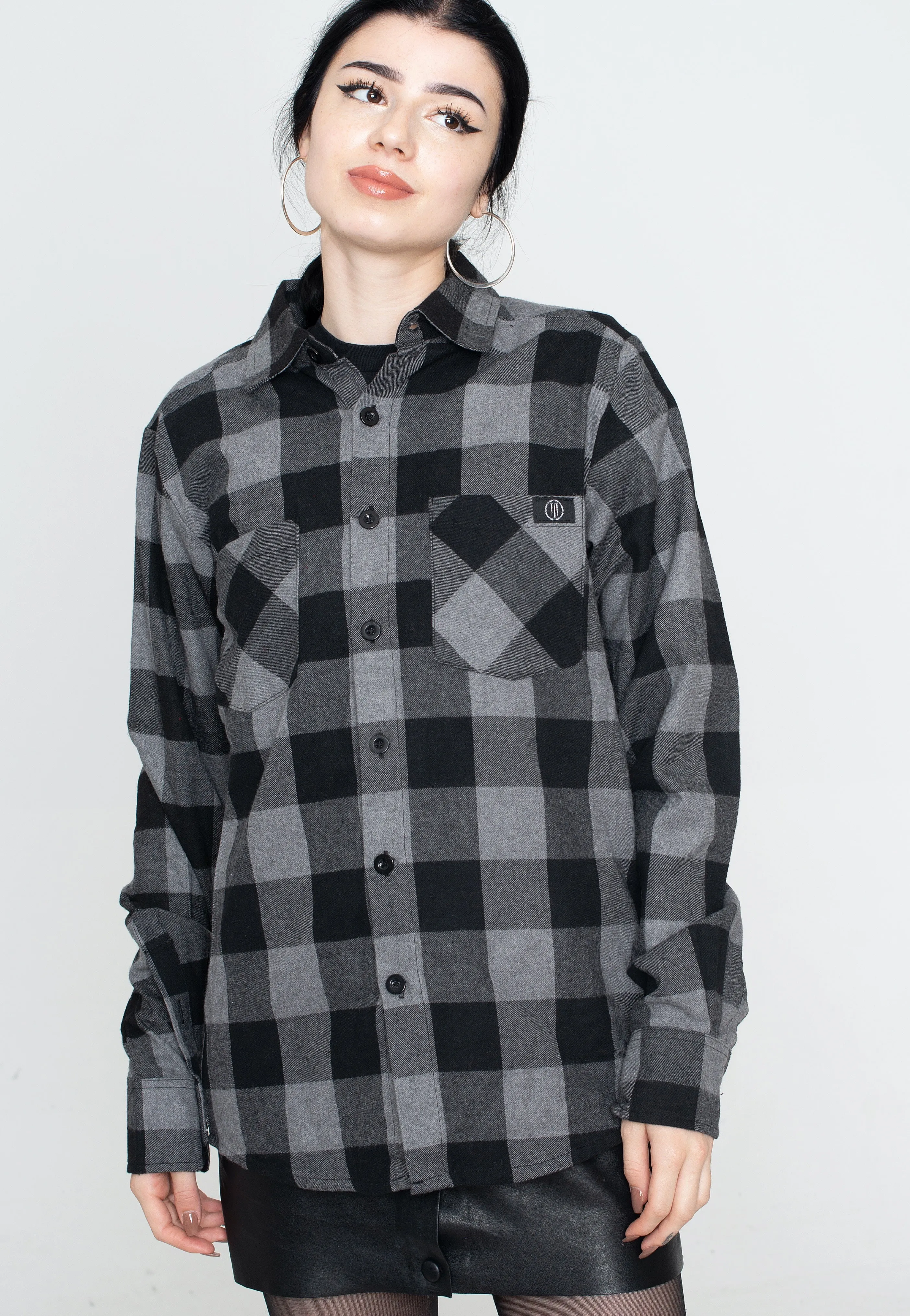 Ironnail - Hooft Black/Charcoal Flanell - Shirt