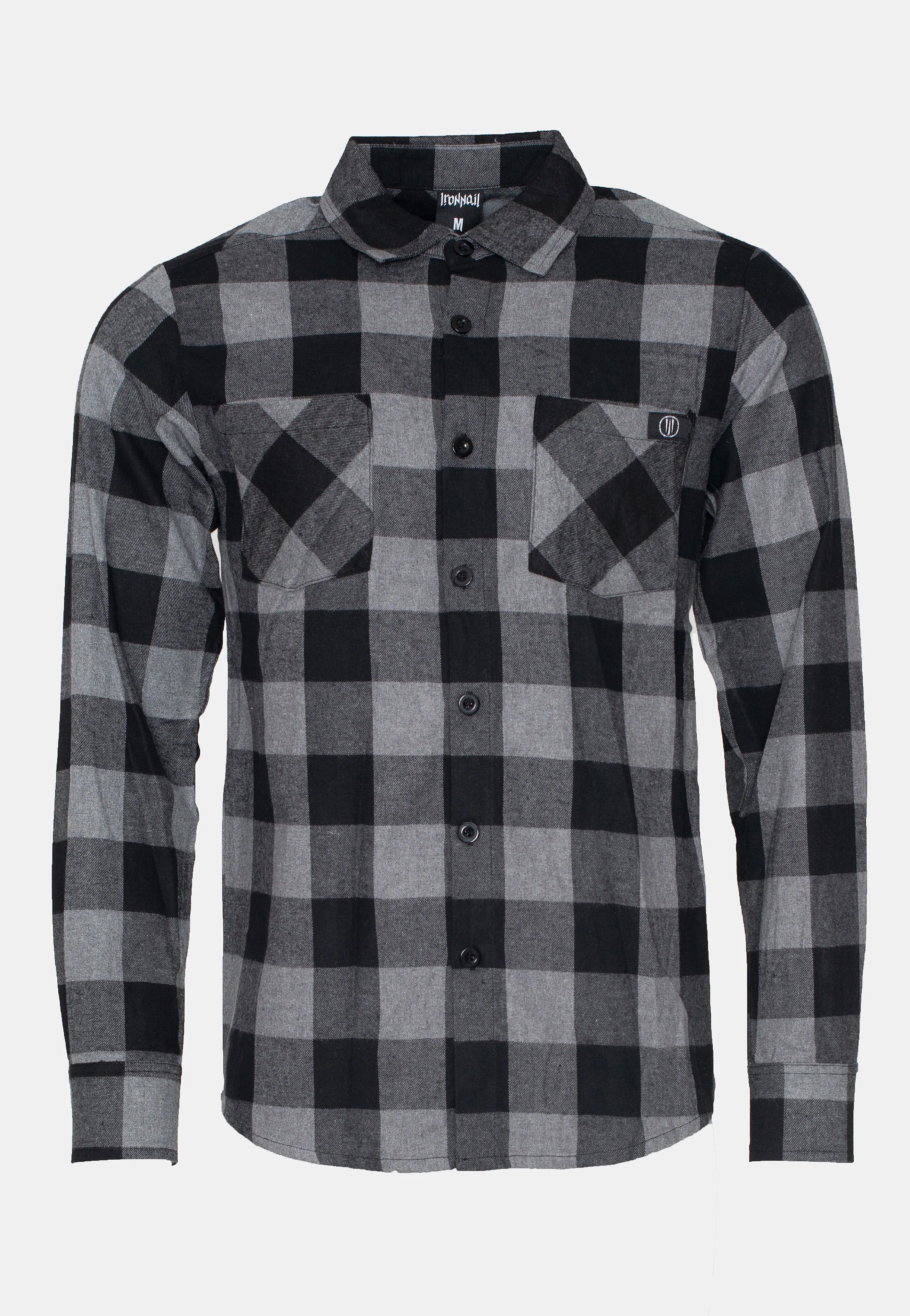 Ironnail - Hooft Black/Charcoal Flanell - Shirt