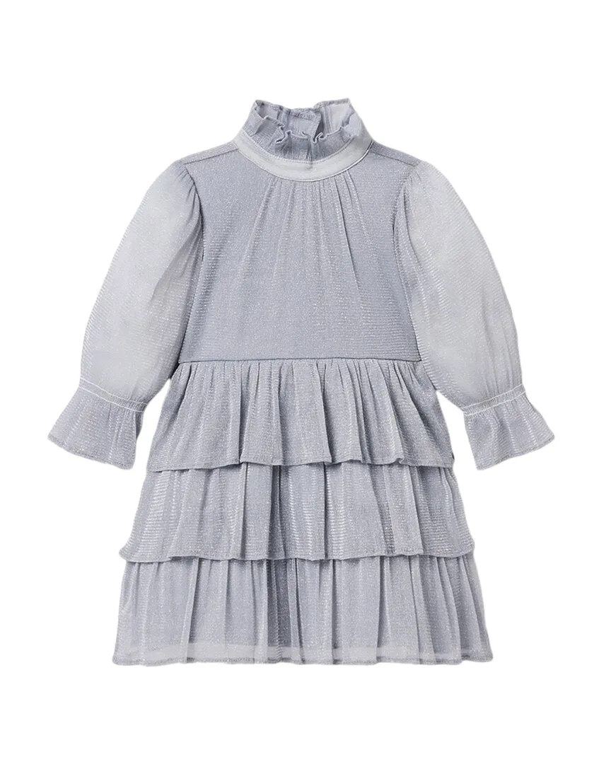 Janie and Jack Sparkle Mesh Ruffle Dress
