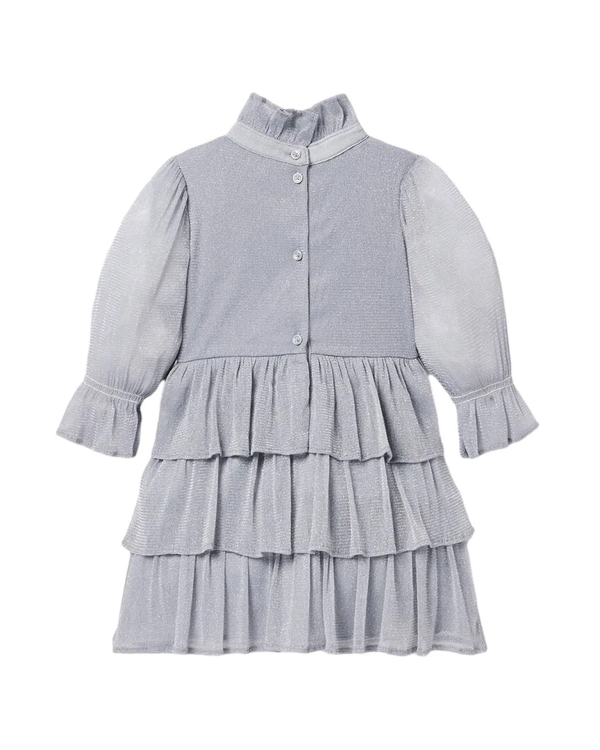 Janie and Jack Sparkle Mesh Ruffle Dress