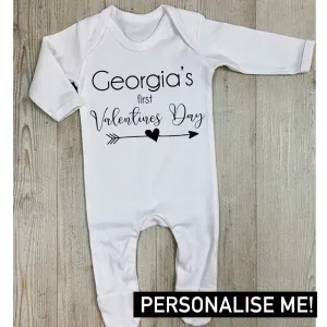 Kids First Personalised Valentines Day Romper (MRK X)