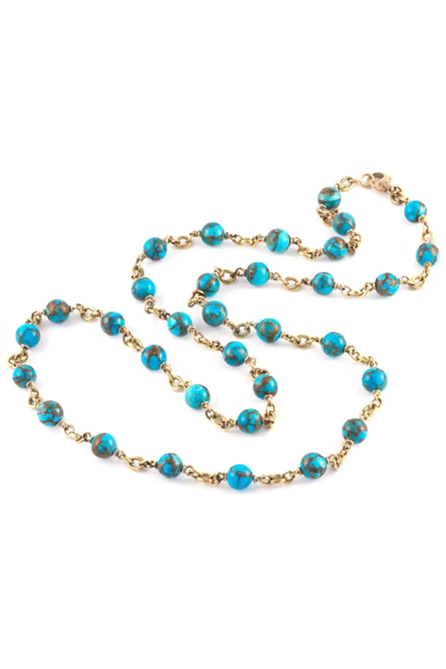 Kingman Turquoise Bead Necklace