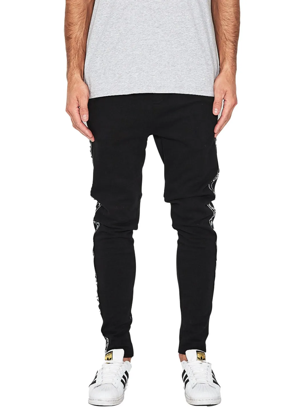Kiss Chacey - Back Court Elasticated Trackpant - Jet Black