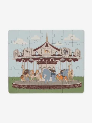 Konges Sljd Kids 35 Piece Carousel Puzzle in Multicolour