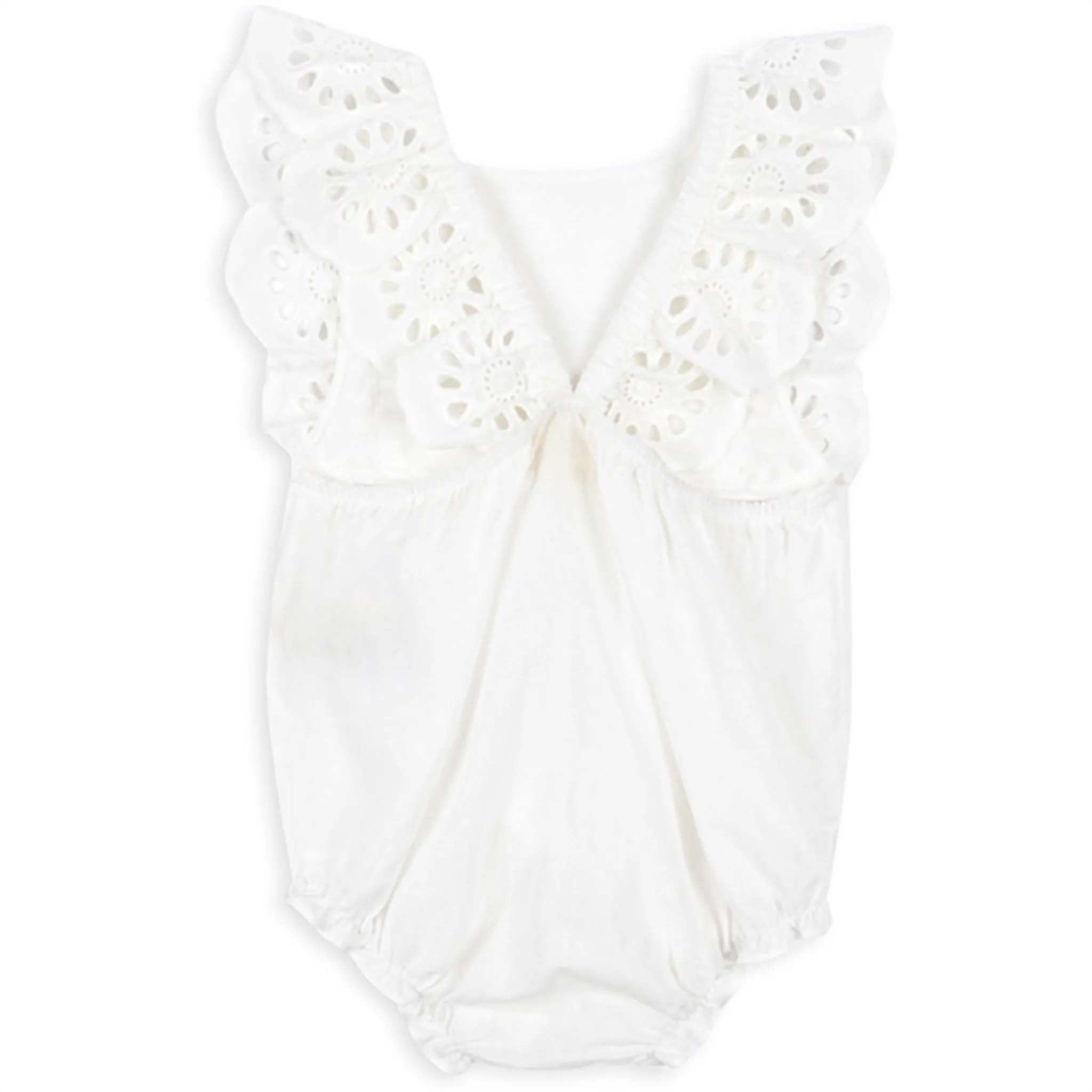 Konges Sljd Optic White Posey Romper
