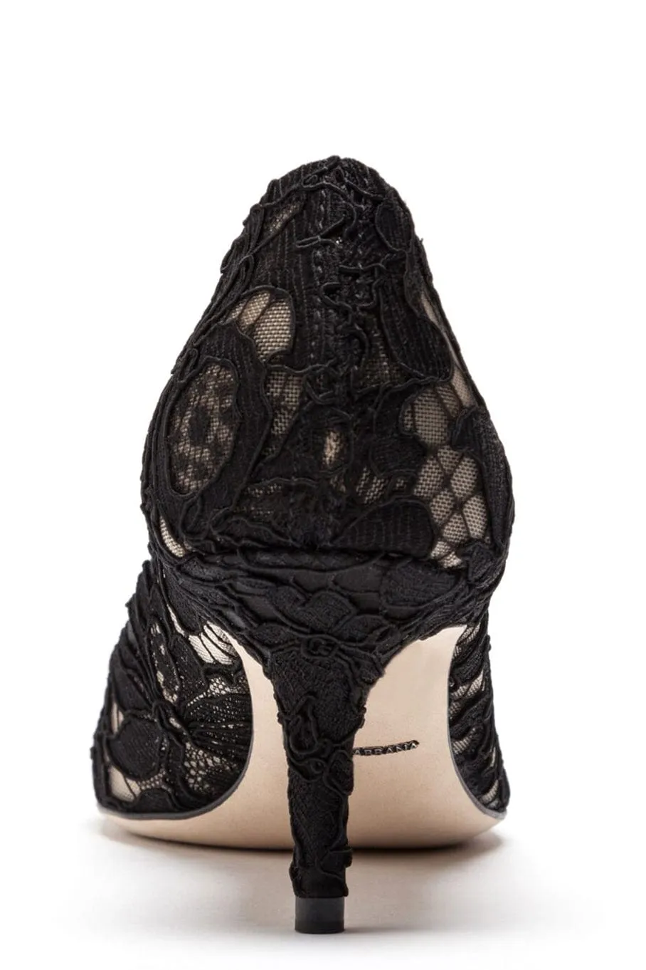 Lace Heel With Brooch