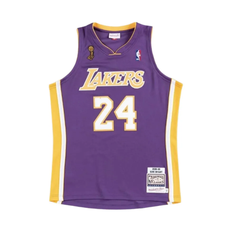 LAKERS NBA AUTHENTIC ROAD FINALS 2008 KOBE 24 JERSEY