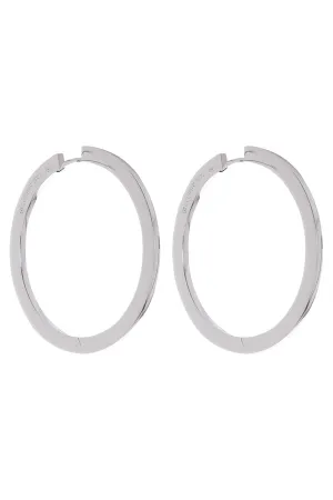 Large Plain Hoop Earrings