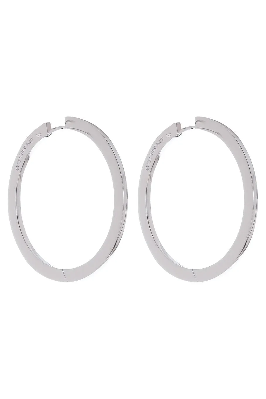 Large Plain Hoop Earrings
