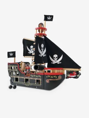 Le Toy Van Barbarossa Pirate Ship & Characters (50 x 19 x 48cm)