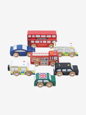 Le Toy Van London Toy Car Set-7 Piece (10 x 3 x 5cm)
