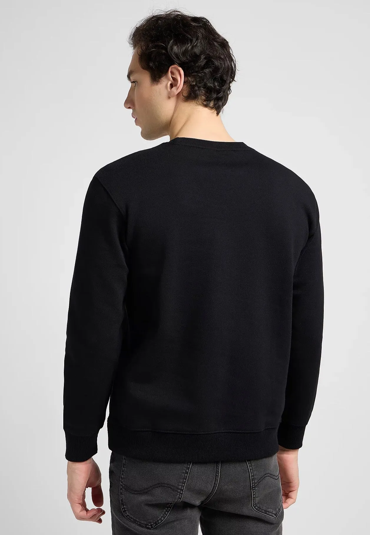 Lee - Plain Crew Black - Sweater
