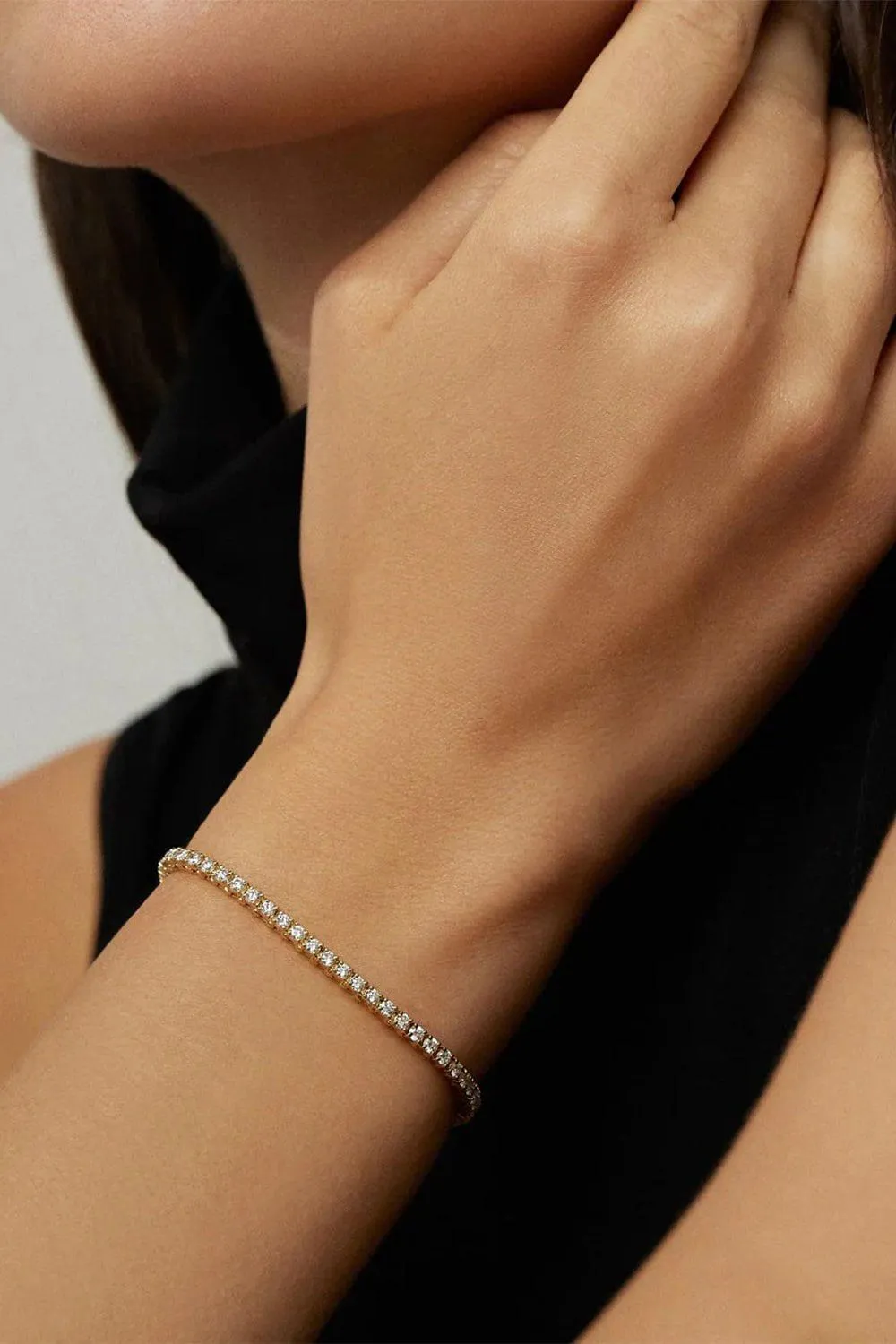 Lennox Tennis Bracelet - White Gold