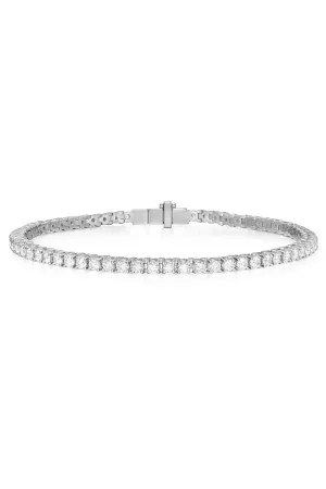 Lennox Tennis Bracelet - White Gold
