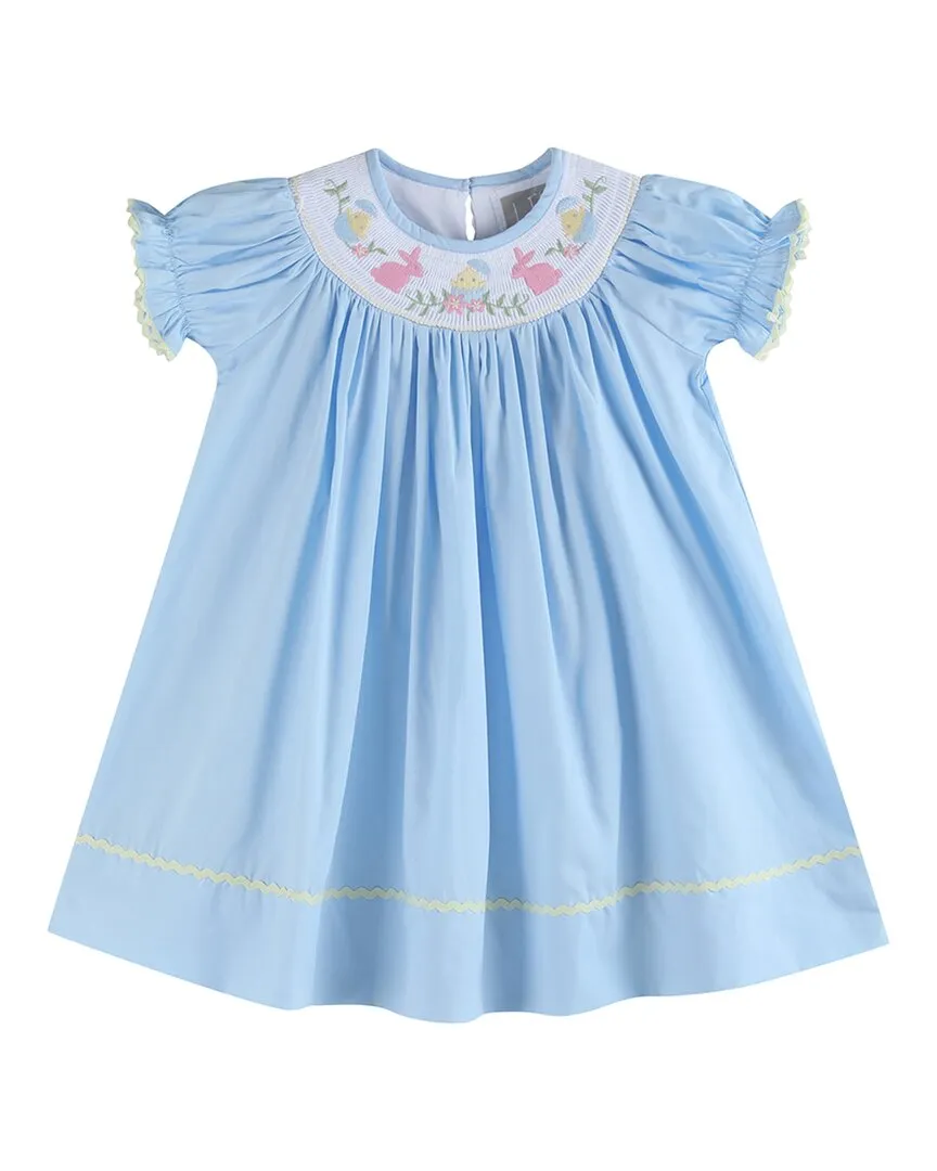 Lil Cactus Easter Smocked Bishop Dress