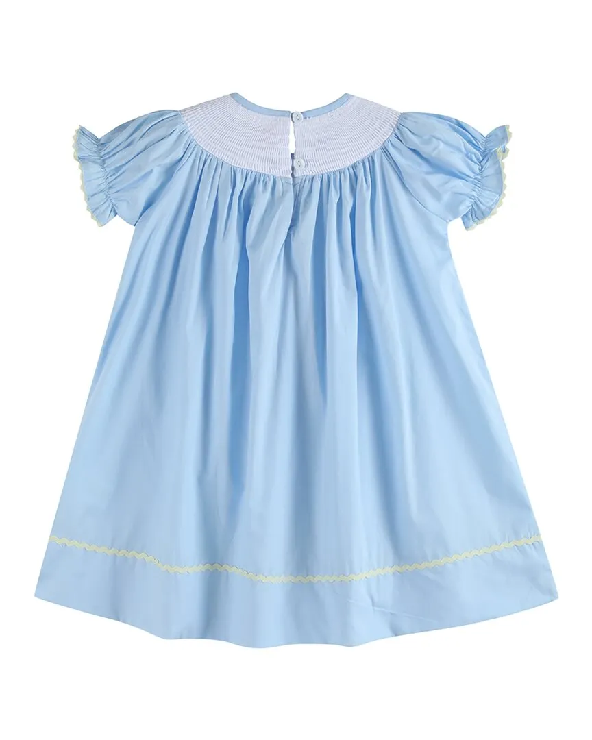 Lil Cactus Easter Smocked Bishop Dress