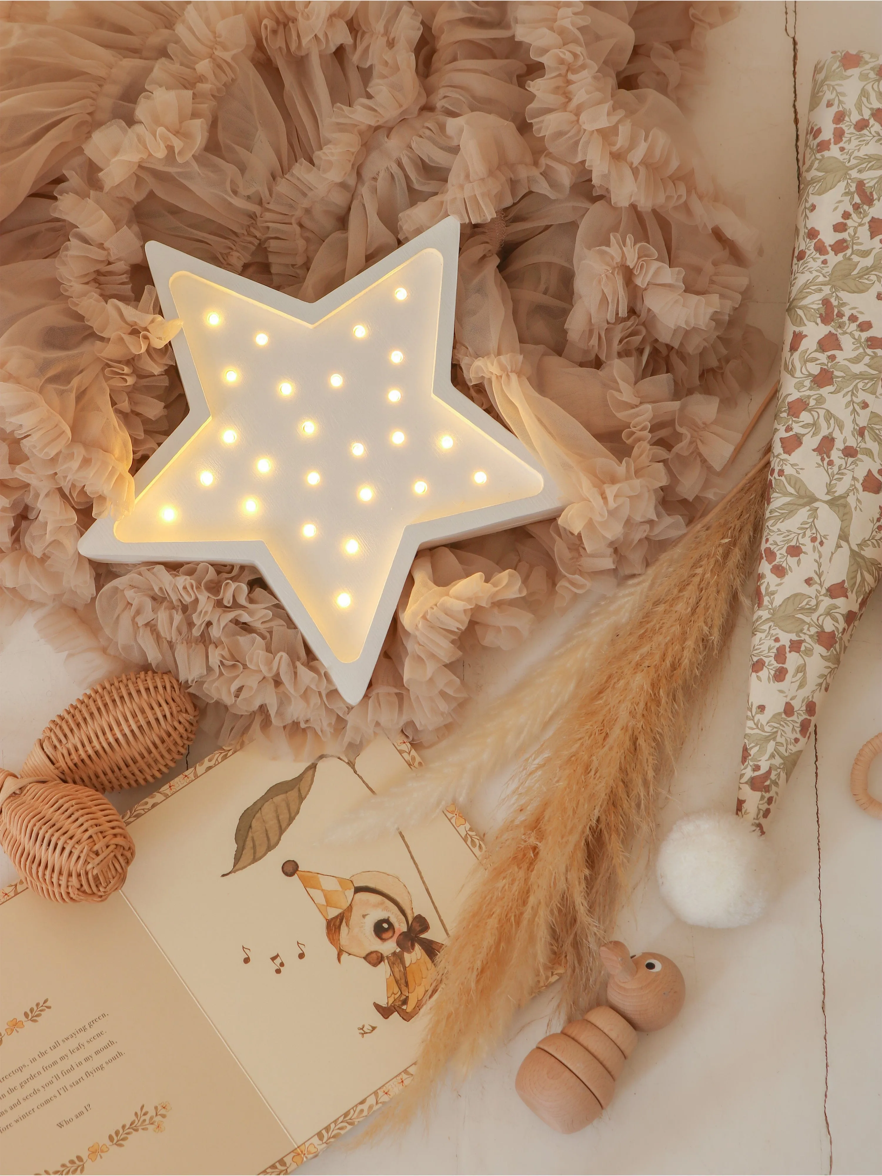 Little Lights Star Lamp in White (2929x5.5 cm)