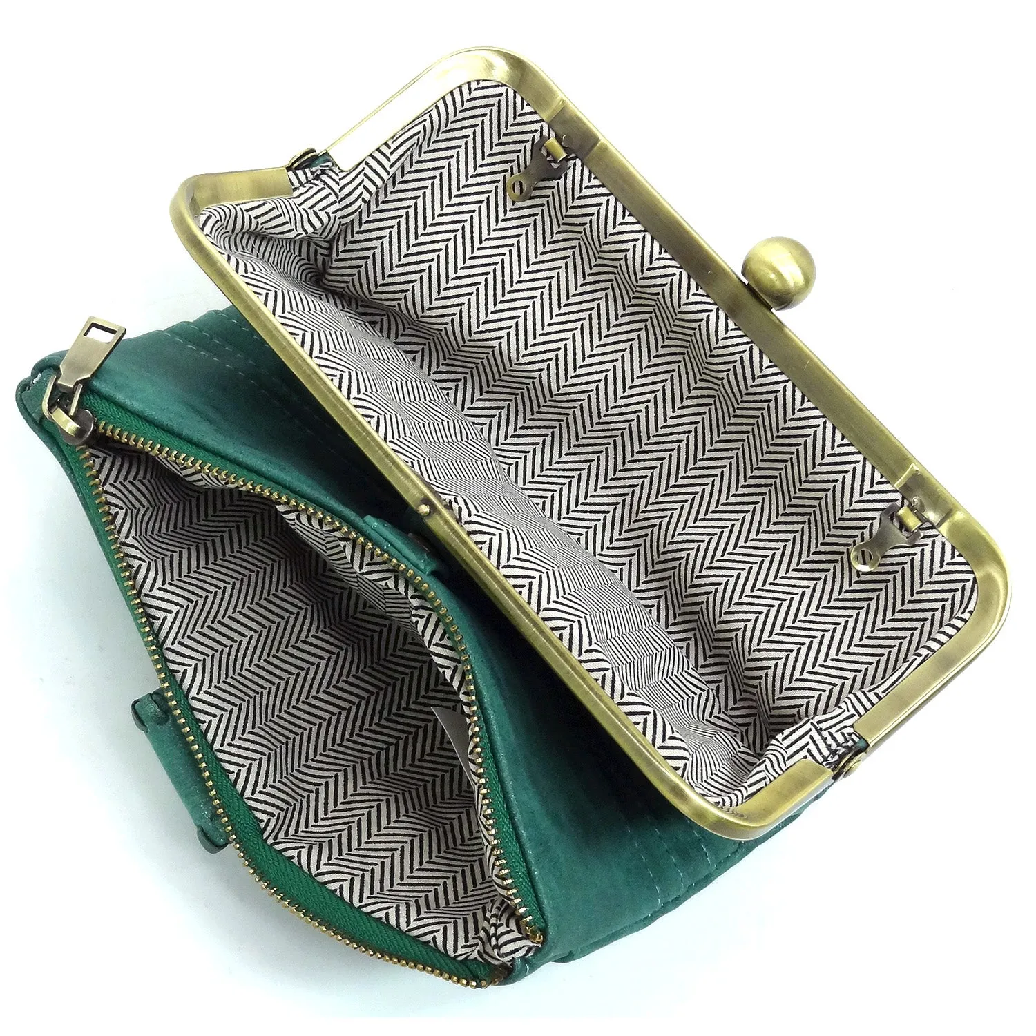 Lock Crossbody Clutch
