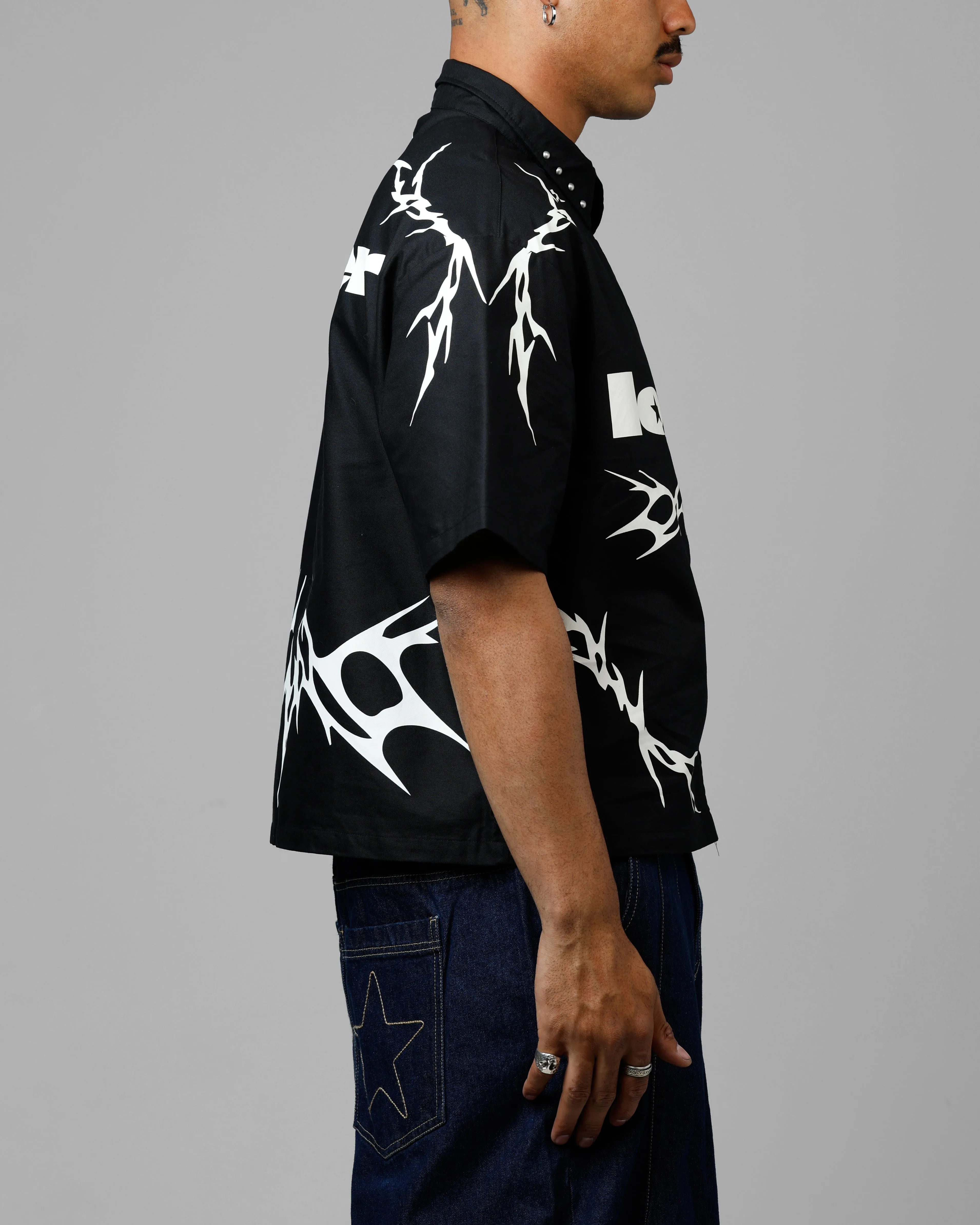 Loiter Cyber Zip V2 T-Shirt Black