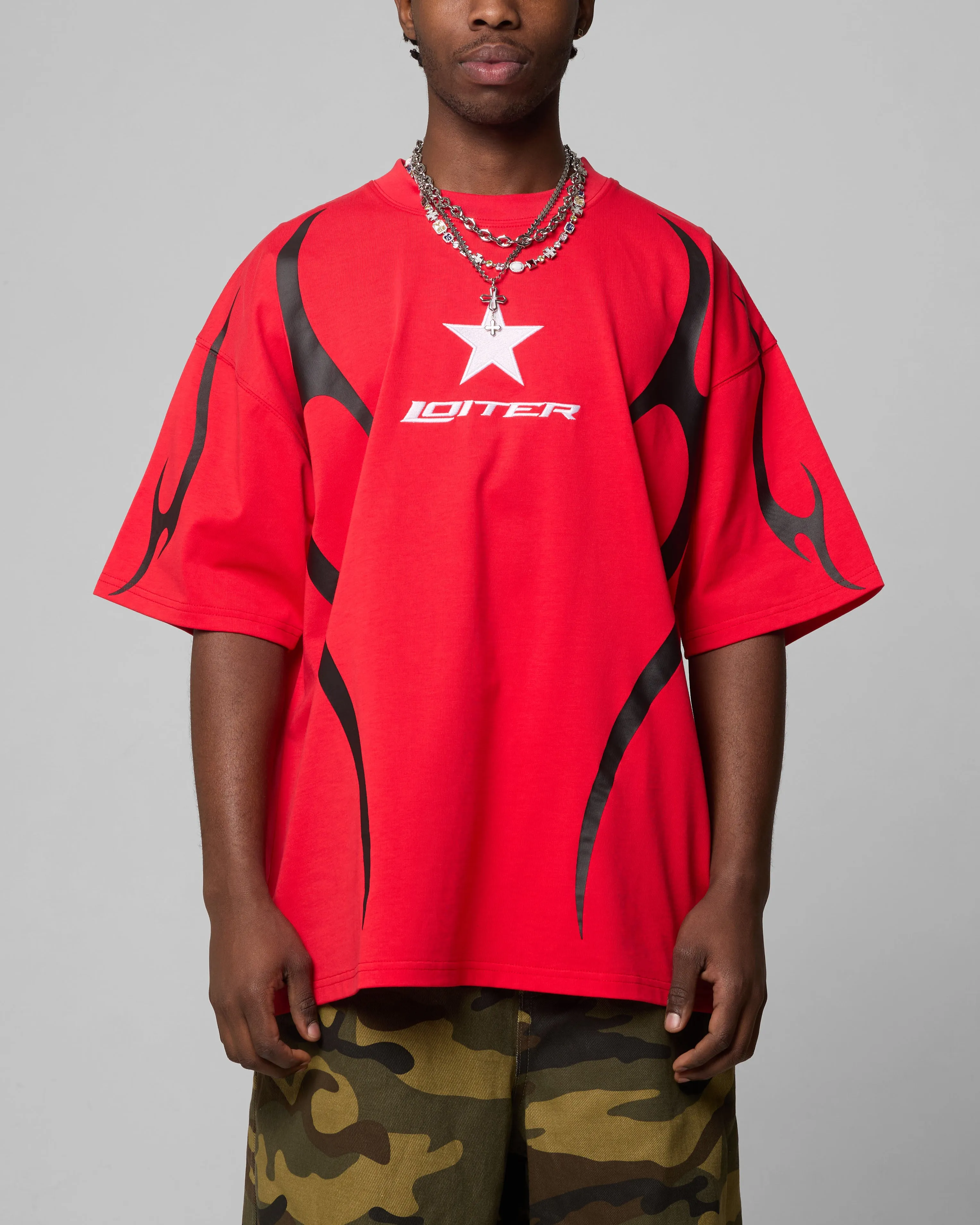 Loiter Trackstar T-Shirt Red