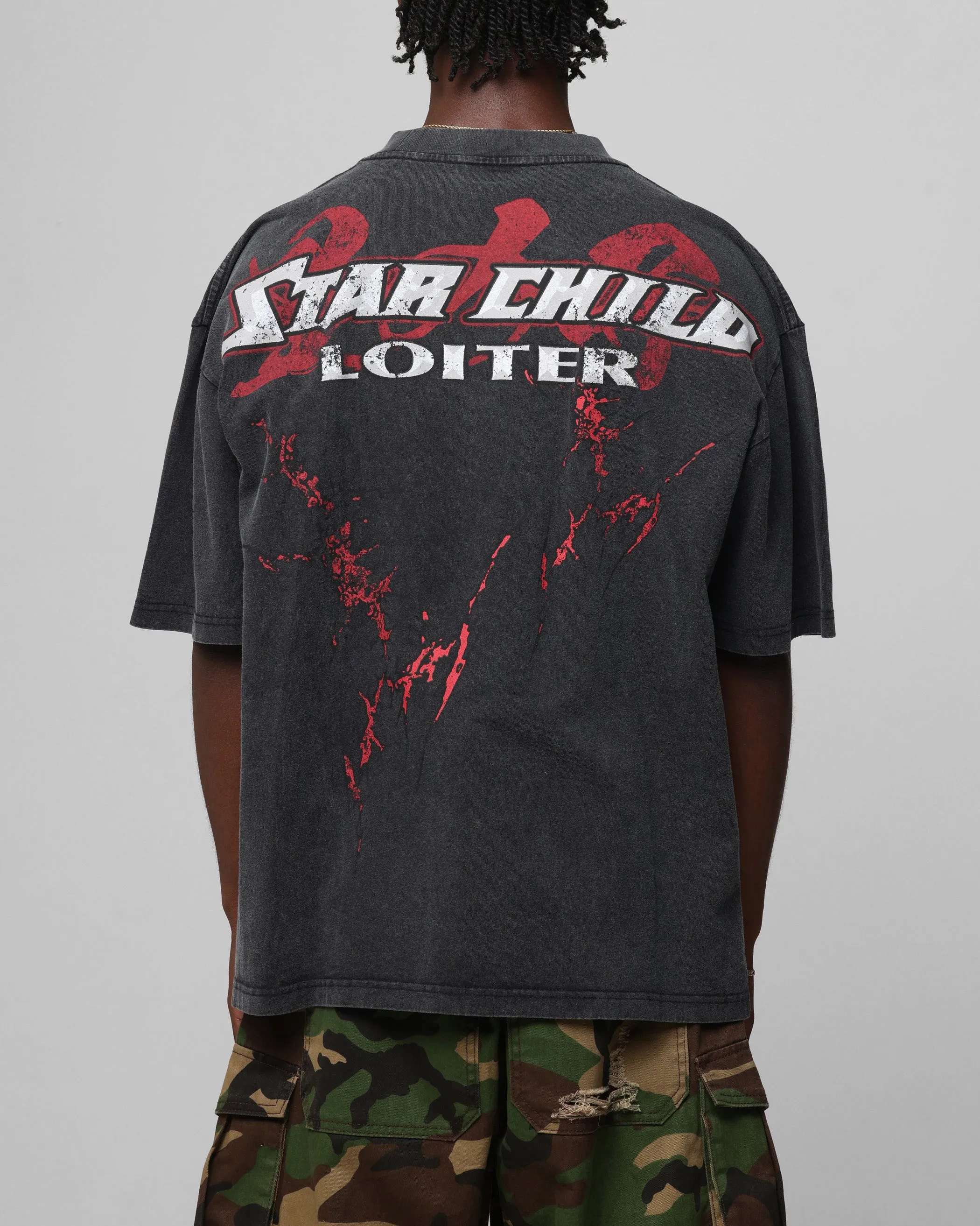 Loiter Valkyrie Vintage T-Shirt Black Wash
