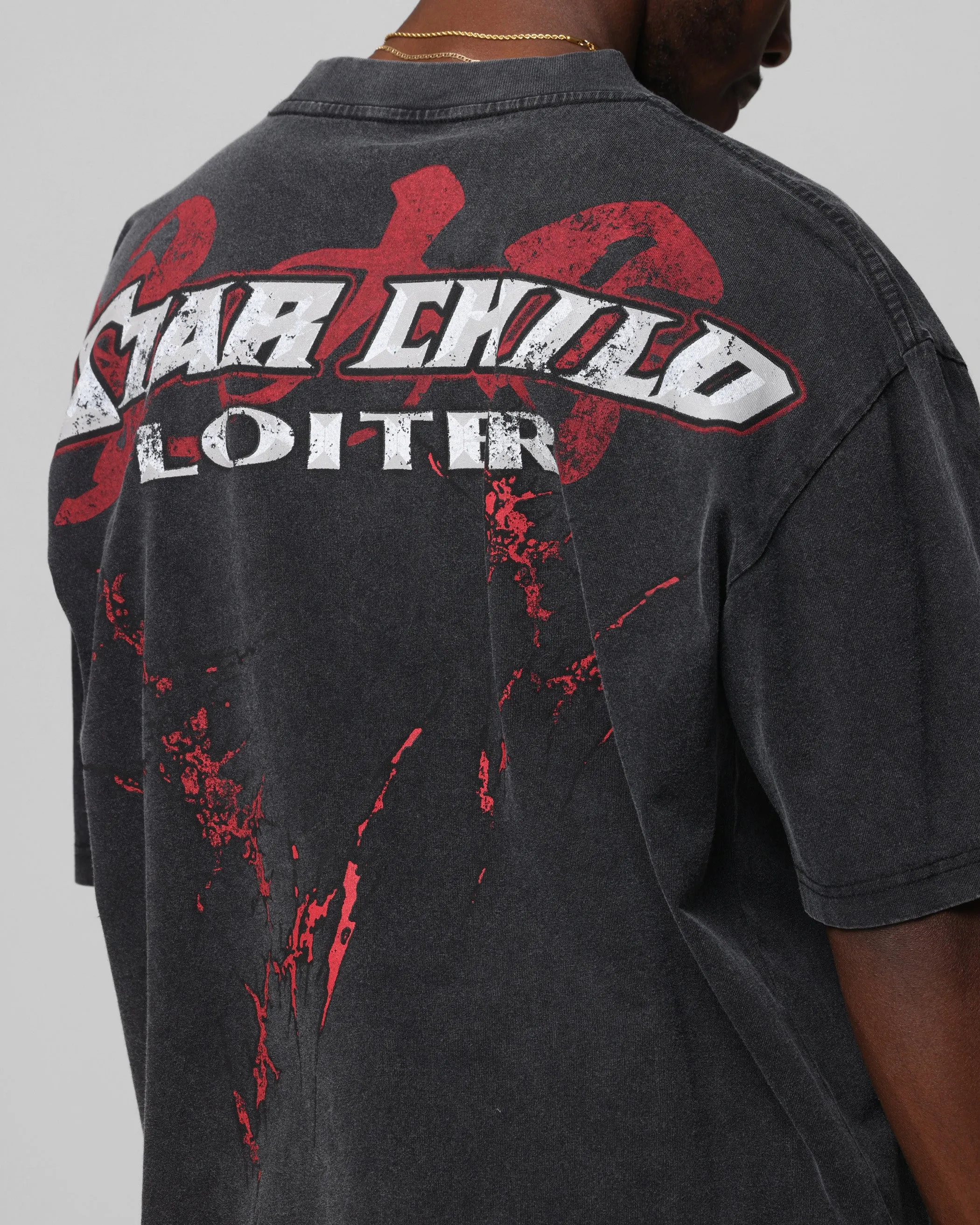 Loiter Valkyrie Vintage T-Shirt Black Wash