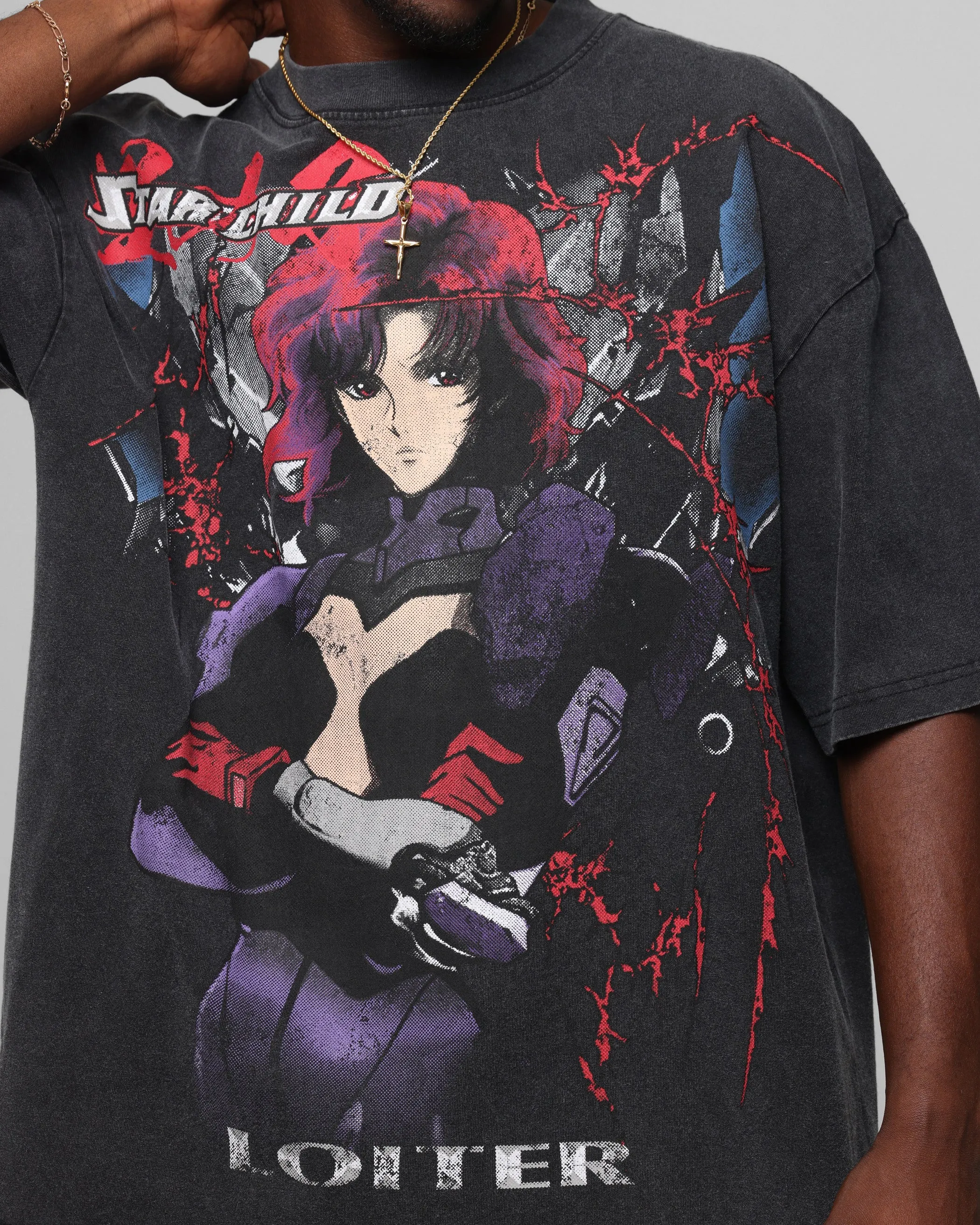 Loiter Valkyrie Vintage T-Shirt Black Wash