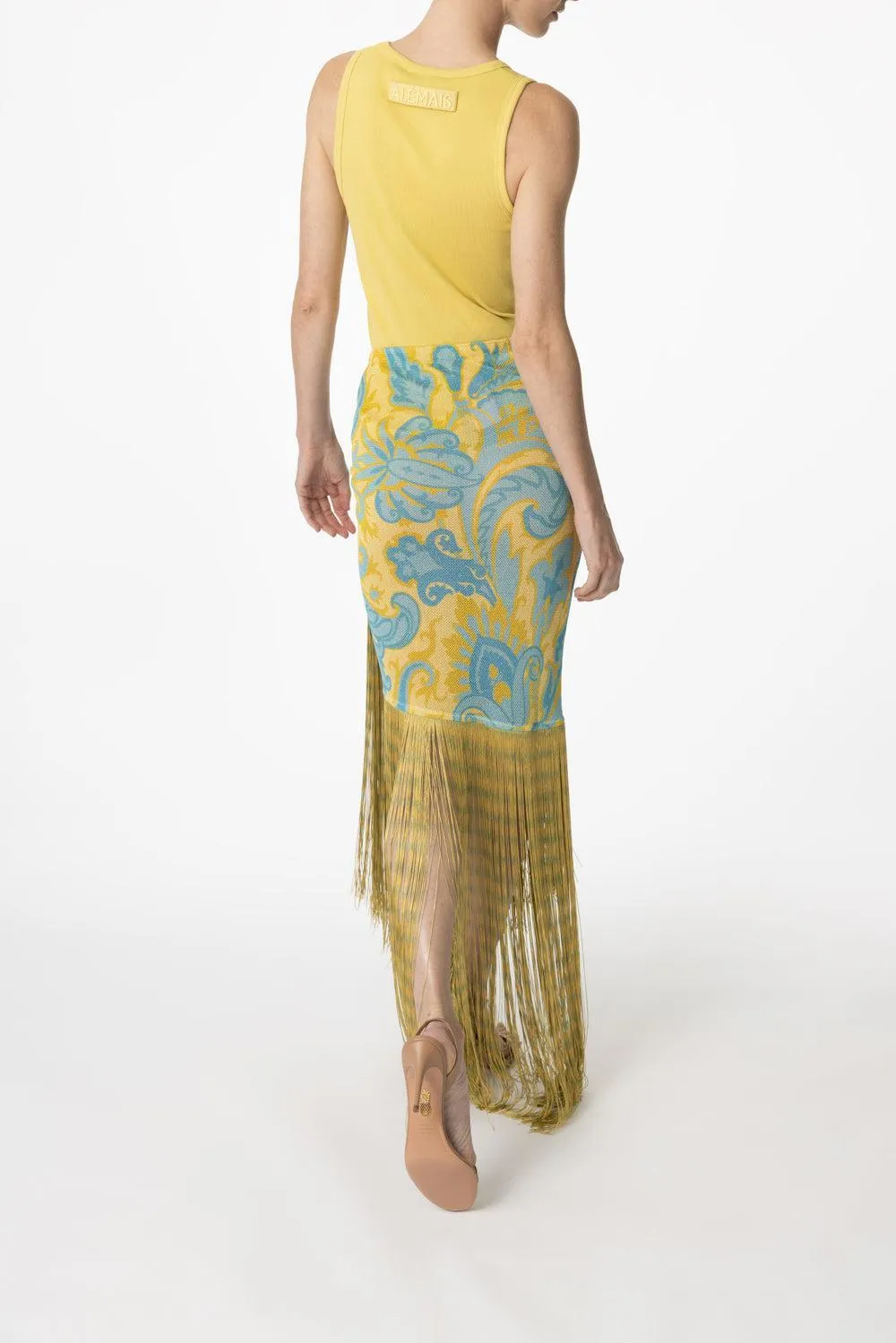 Long Fringe Skirt