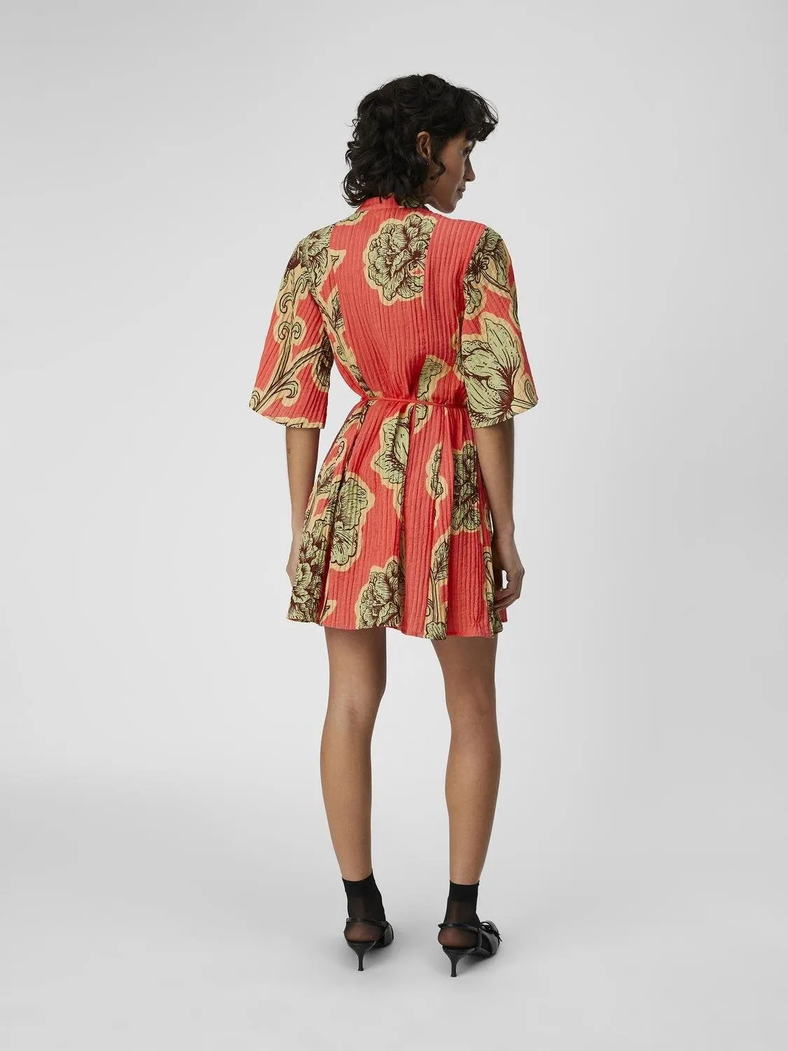 LORNA 2/4 DRESS (GEORGIA PEACH/FLOWER)