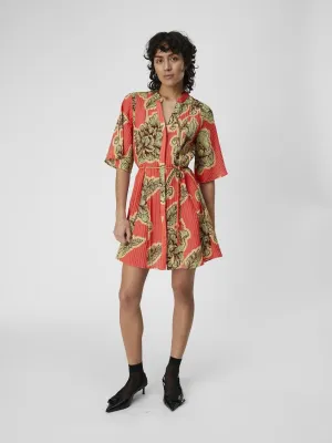 LORNA 2/4 DRESS (GEORGIA PEACH/FLOWER)