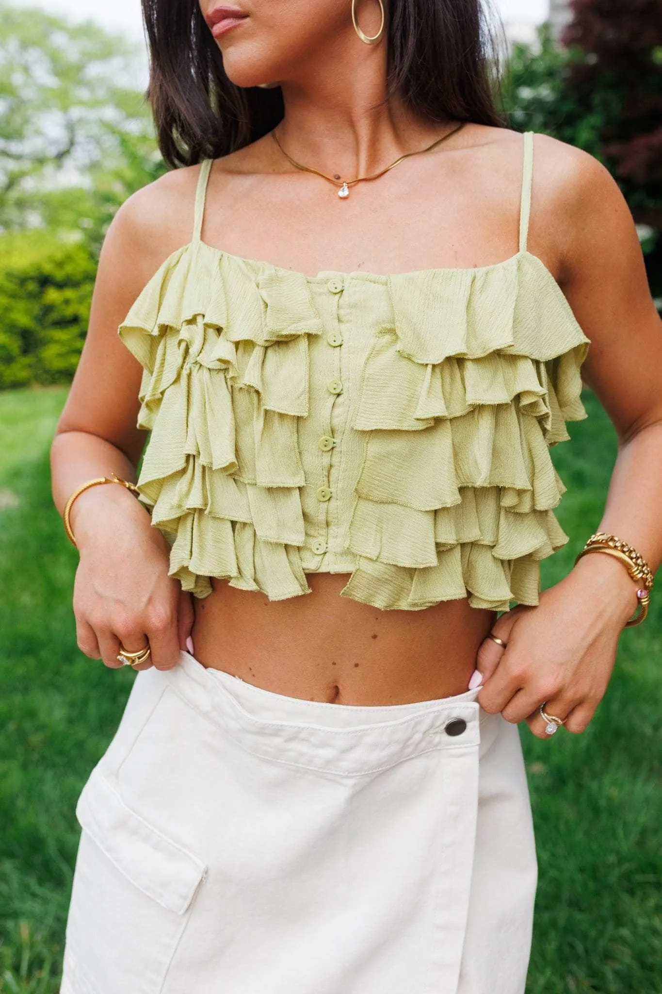 Loveliness Ruffle Tank