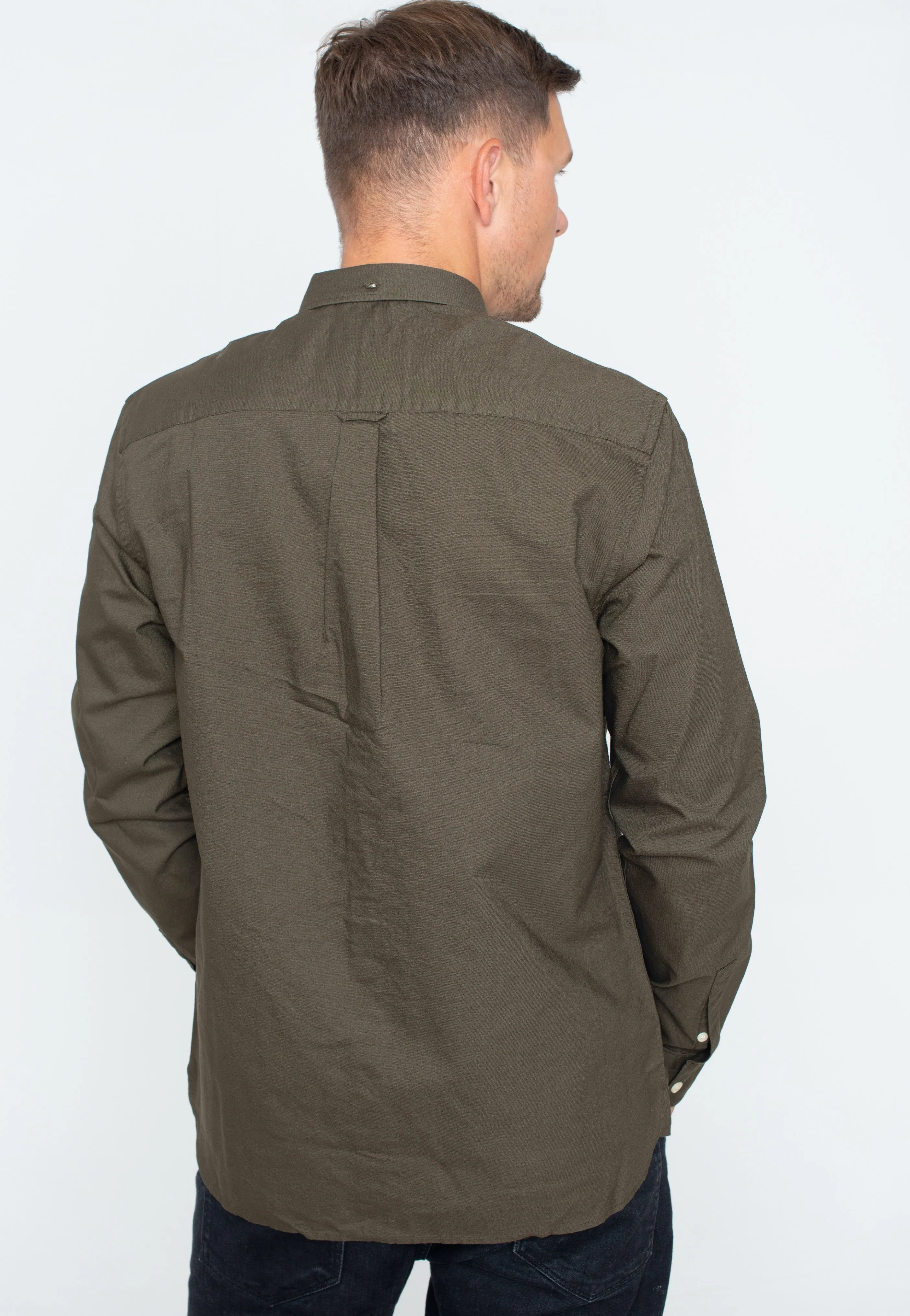 Lyle & Scott - Regular Fit Light Weight Oxford Olive - Shirt