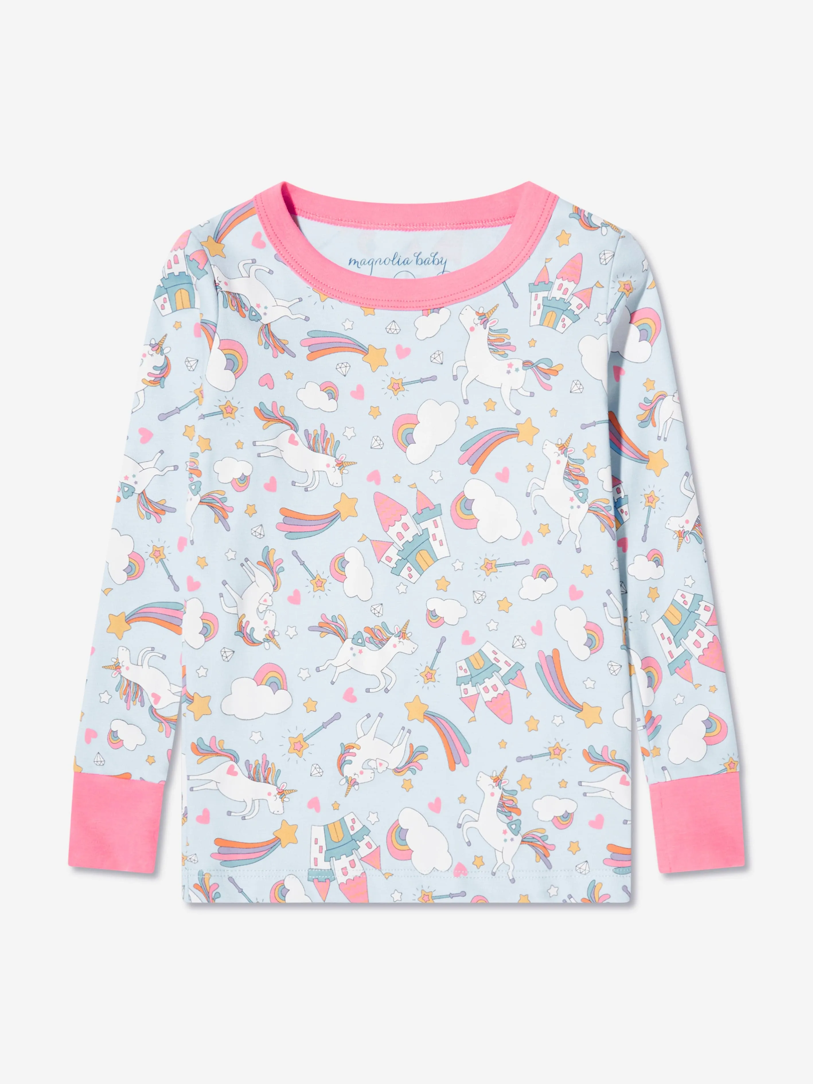 Magnolia Baby Girls Dreamy Unicorns Long Pyjamas in Pink