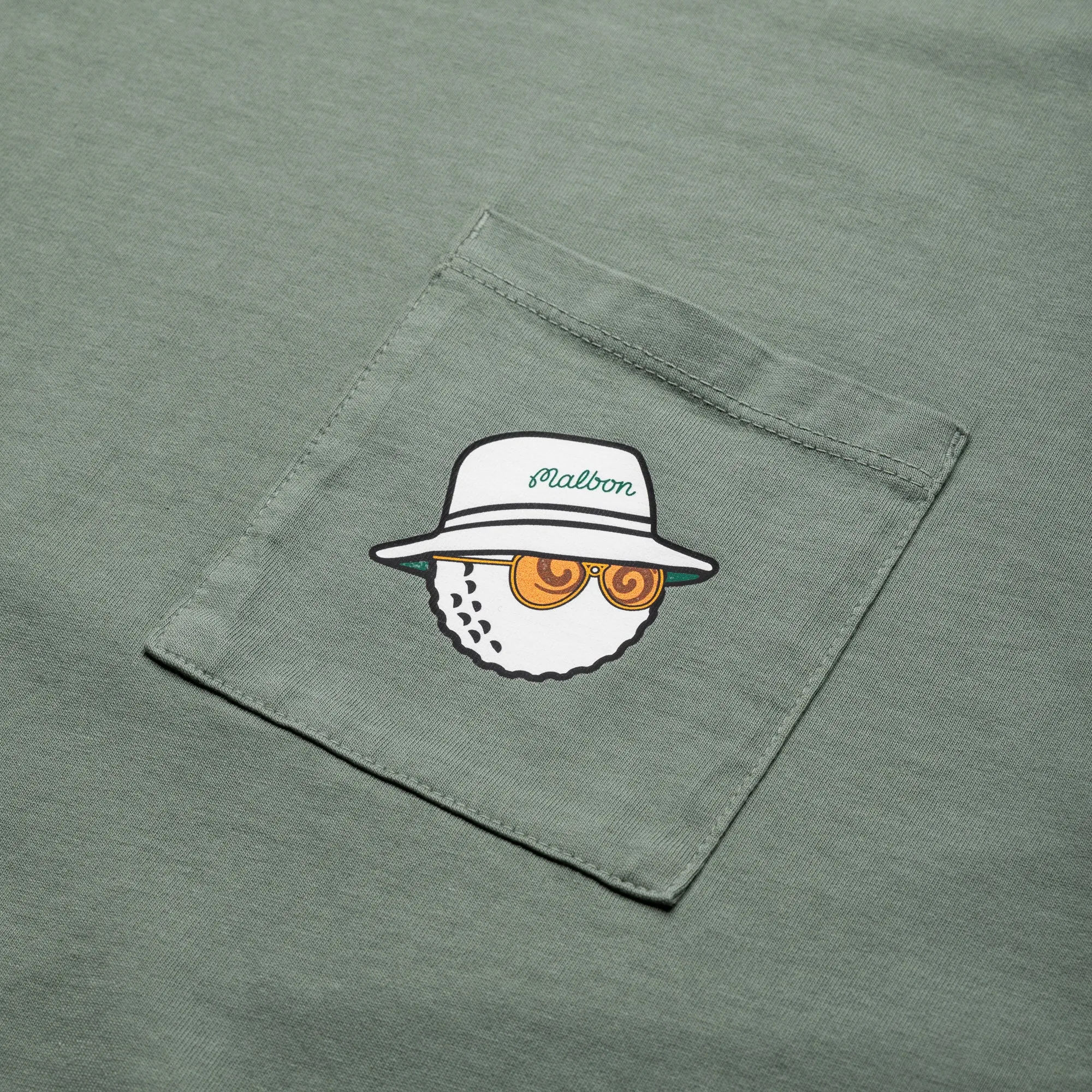 Malbon Golf Pocket Tee - Green