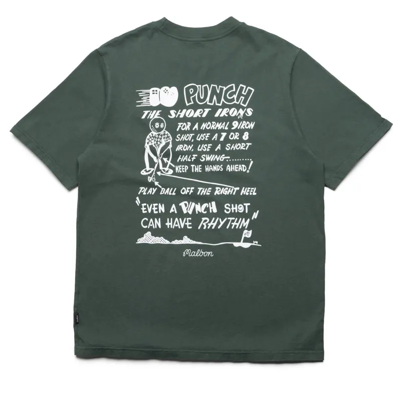 Malbon Golf Punch Shot Tee - Green