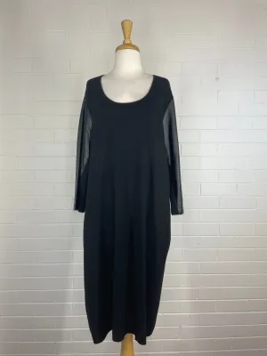 Marina Rinaldi | Italy | dress | size 16 | midi length | 100% wool
