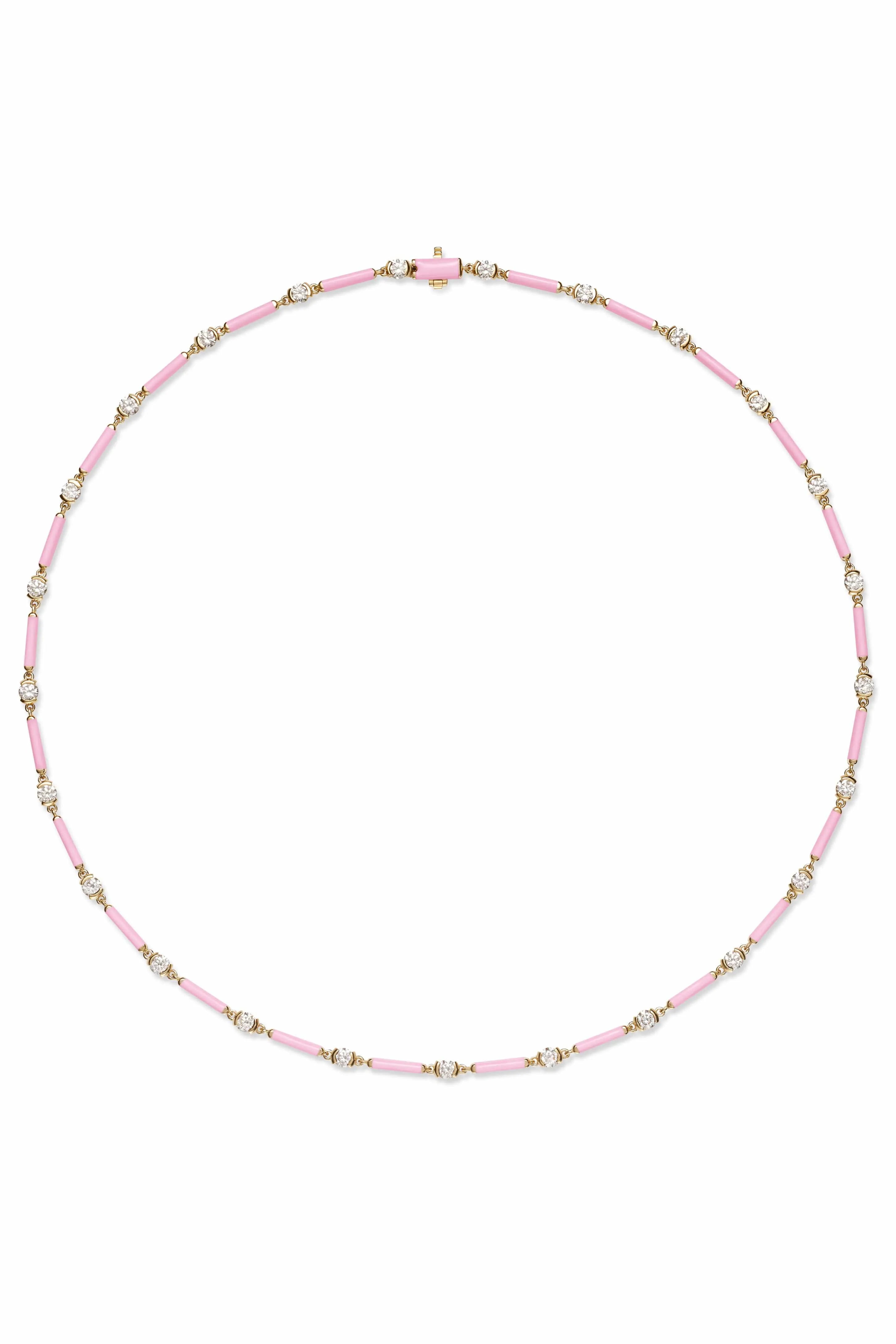 Marissa Pink Zea Linked Necklace