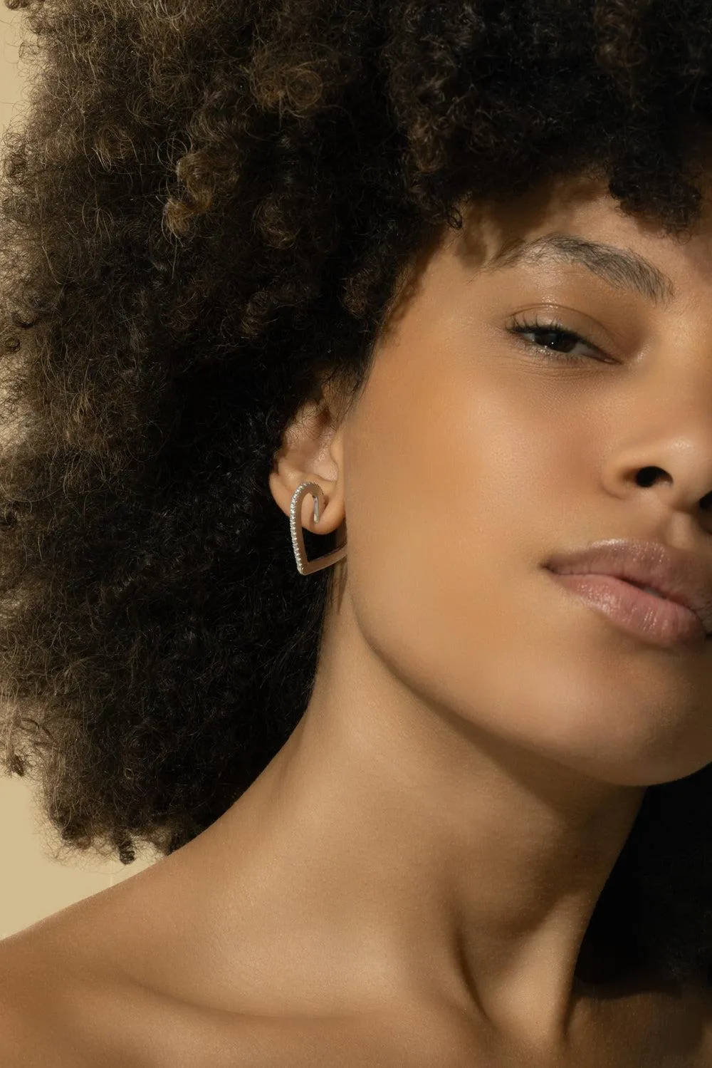 Medium Endless Heart Hoops