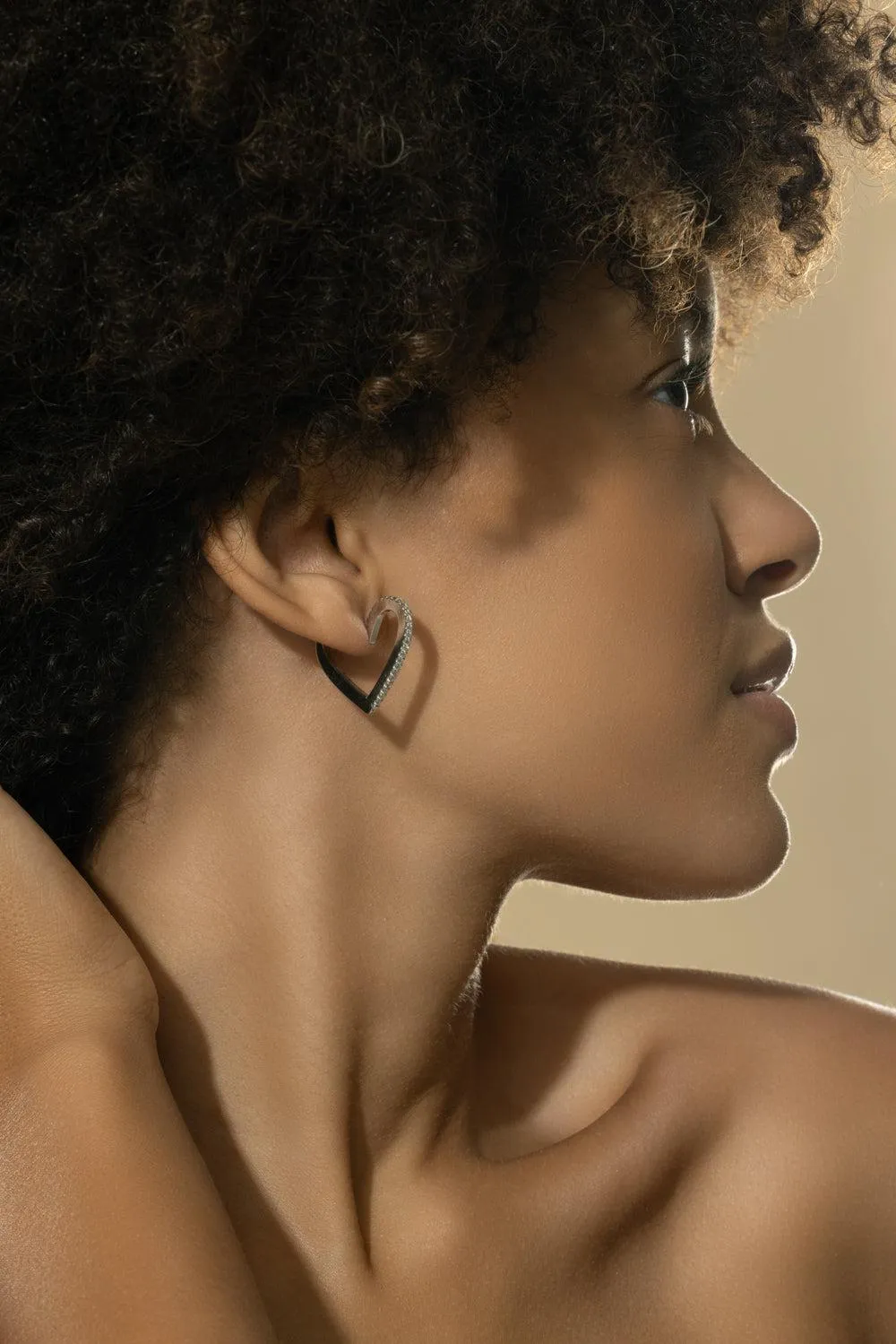 Medium Endless Heart Hoops
