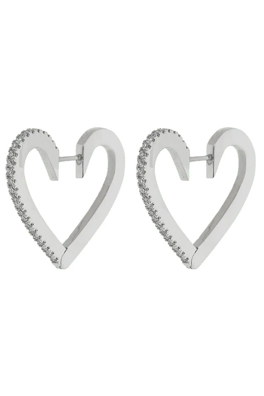 Medium Endless Heart Hoops
